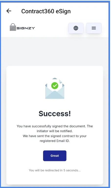 Success Page Success Page