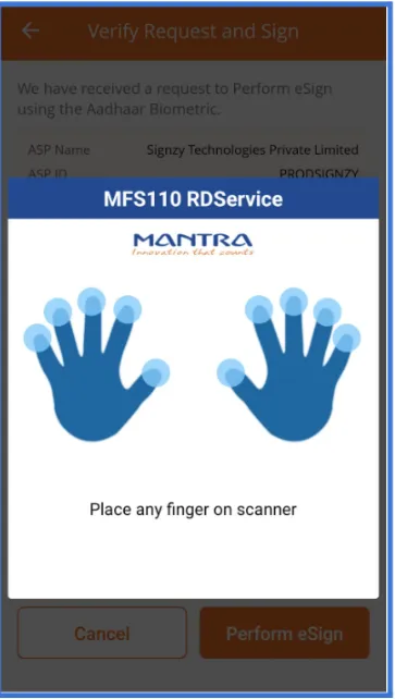 MFS110 L1 RD Service Interface