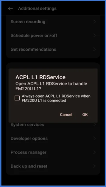 Permission Screen Permission Screen