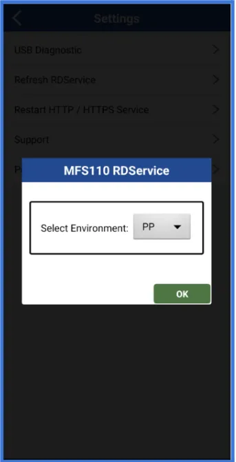 MFS110 RD Service App