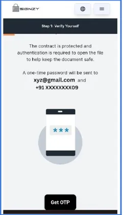 OTP Verification page OTP Verification page