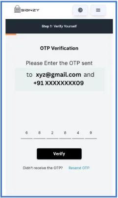 OTP Verification Page OTP Verification Page