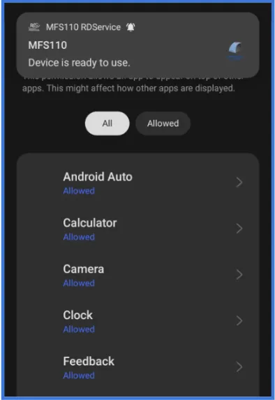 Mobile Settings App