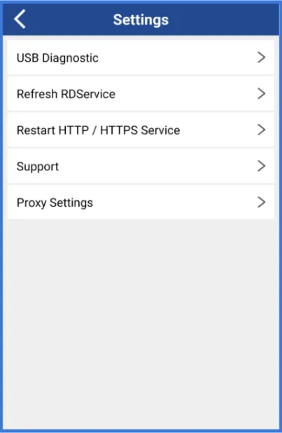 MFS110 RD Service App