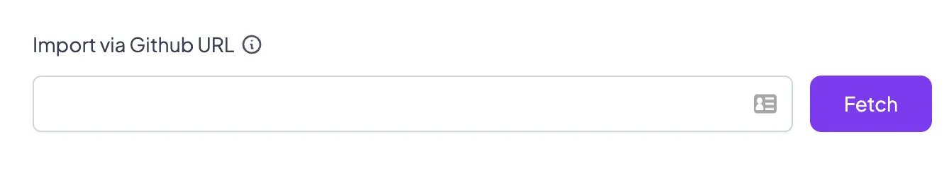 Importing via Github URL Importing via Github URL