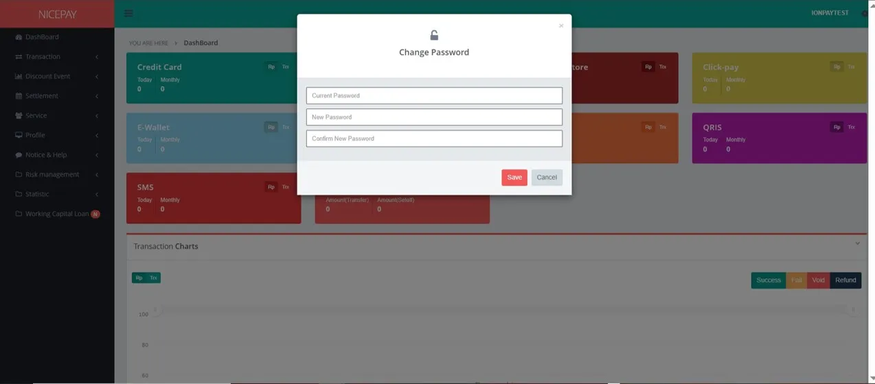 Setting - Change Password