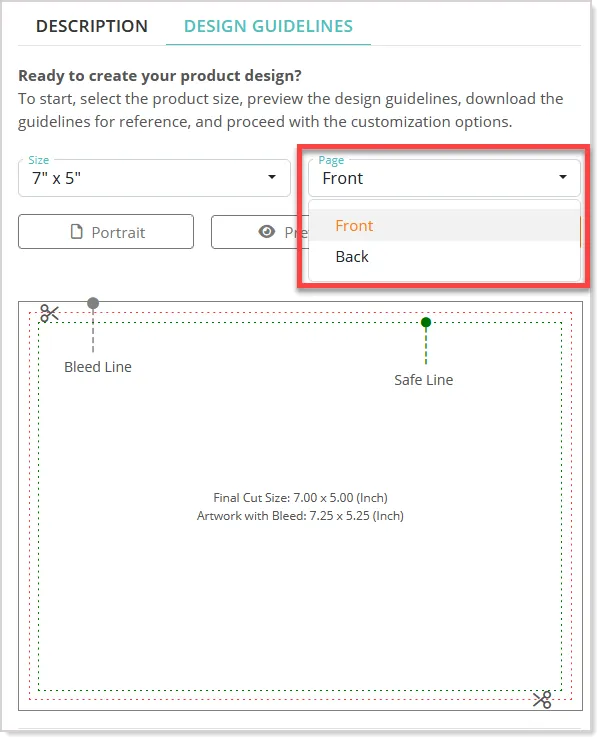 Pages Selection Option