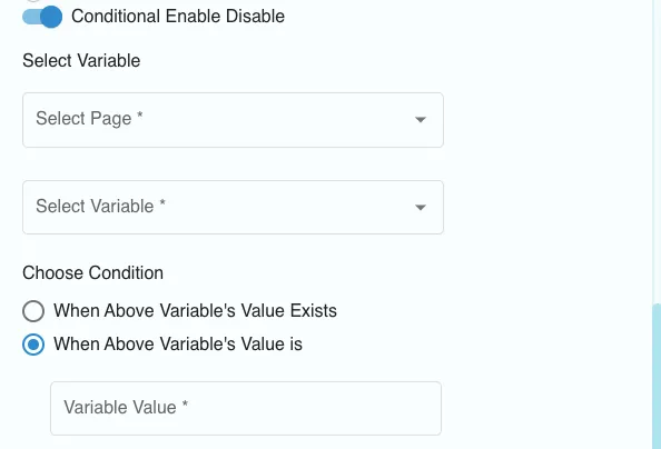 Conditional Enable Disable