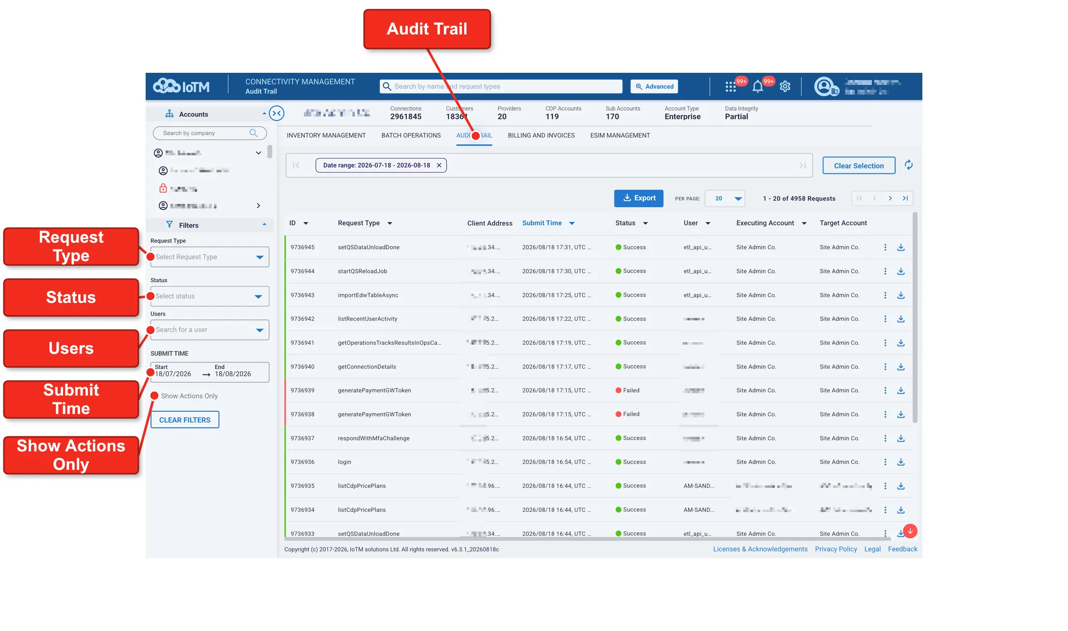 Current UI figure 73: 73-audit-filters