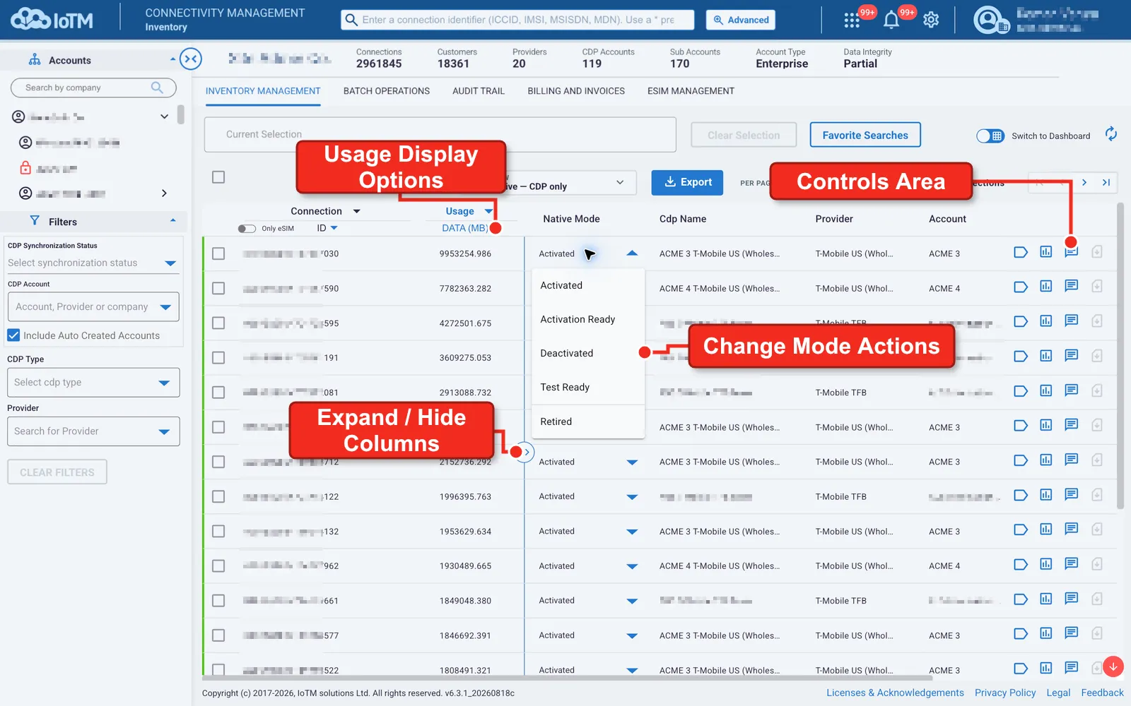 Current UI figure 105: 105c-inventory-action-controls