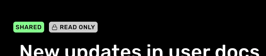 Shared document indicators