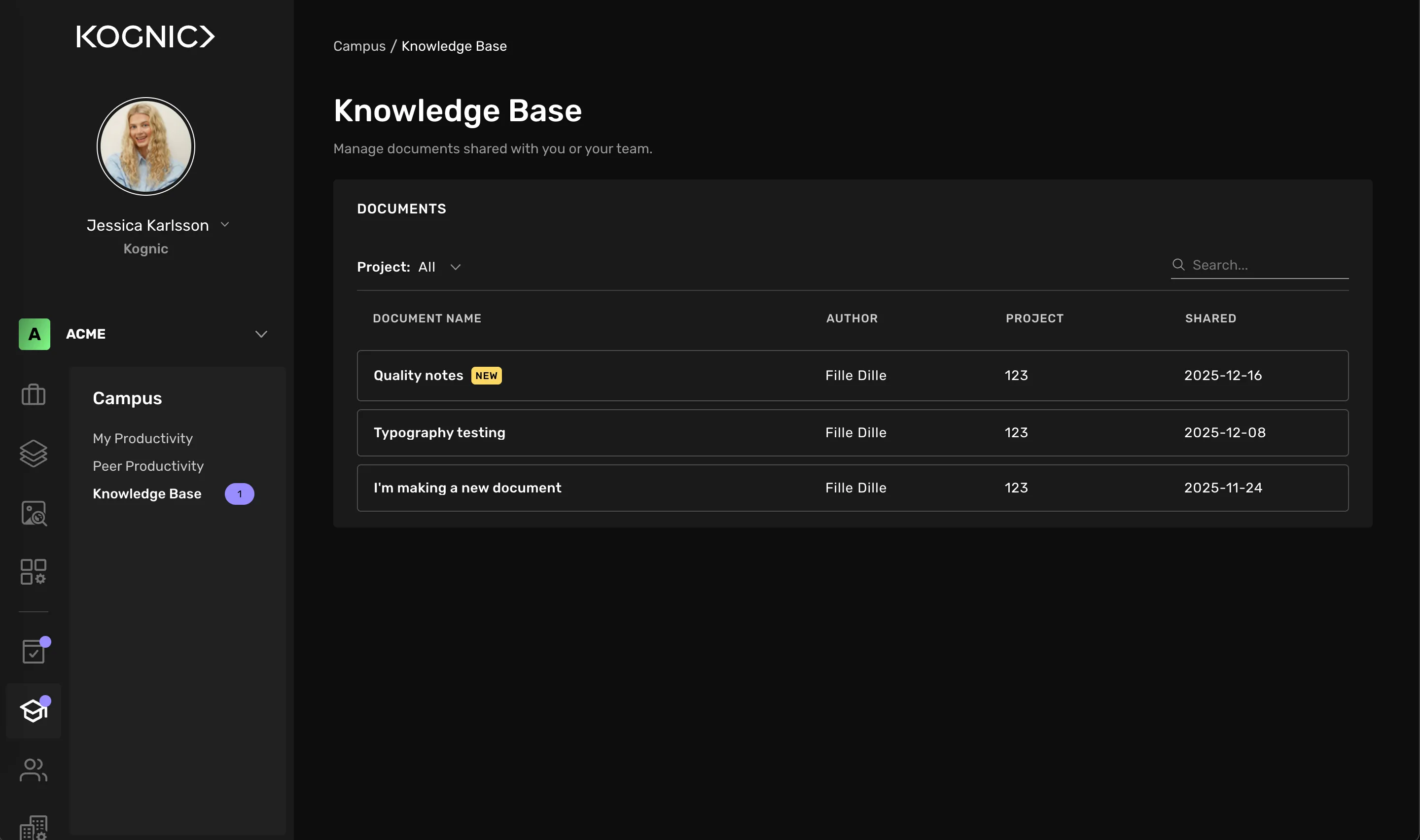 New document indicators