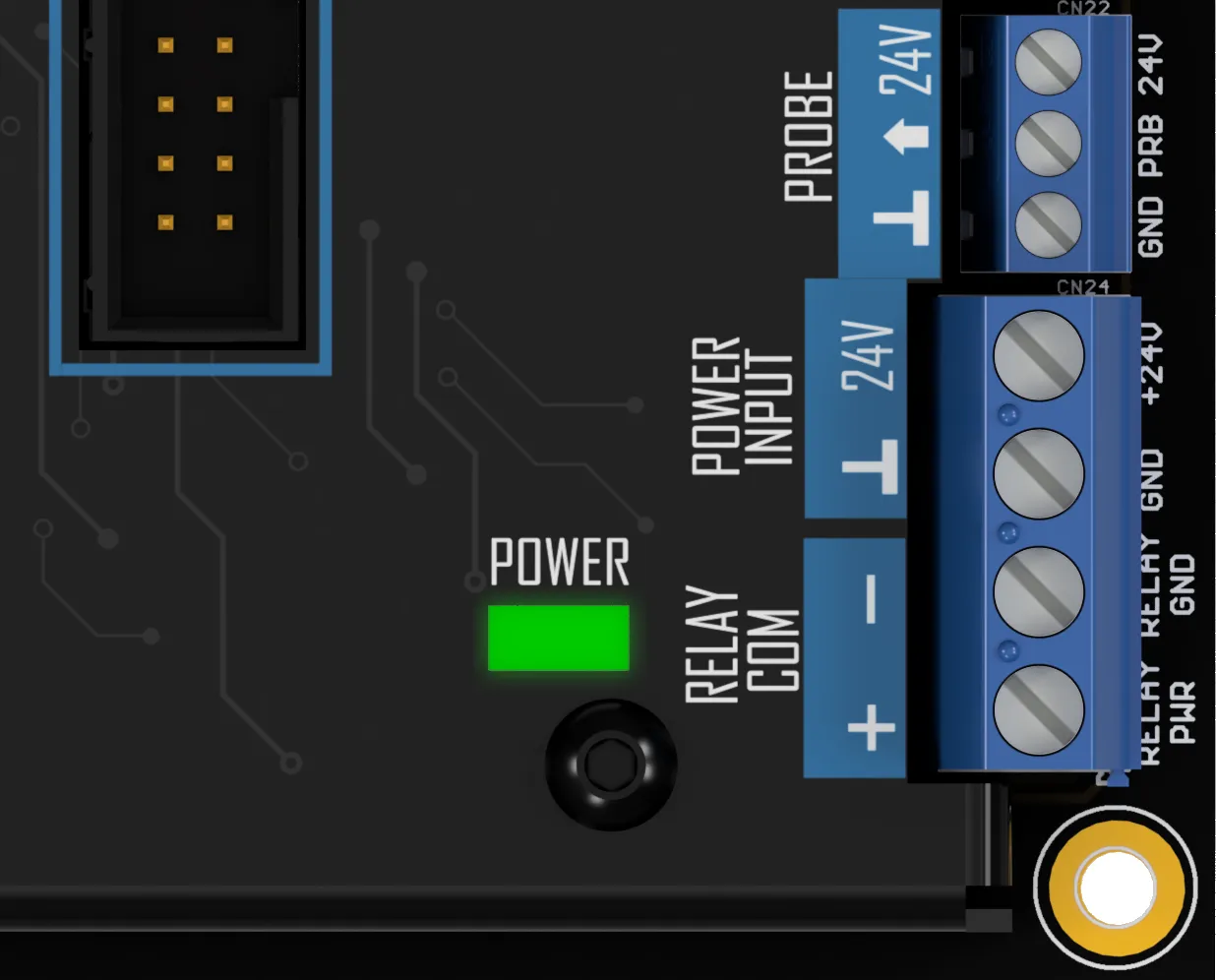 CNC530 powered on