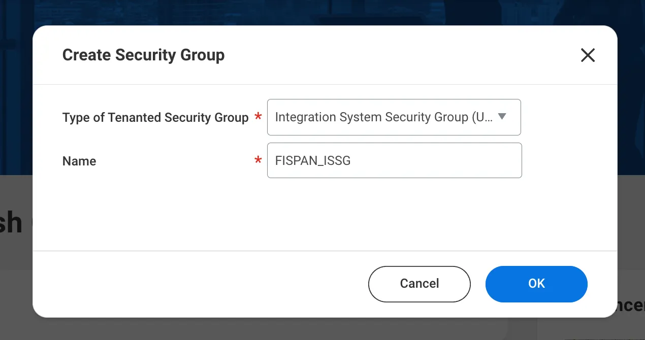 Create Integration Security Group