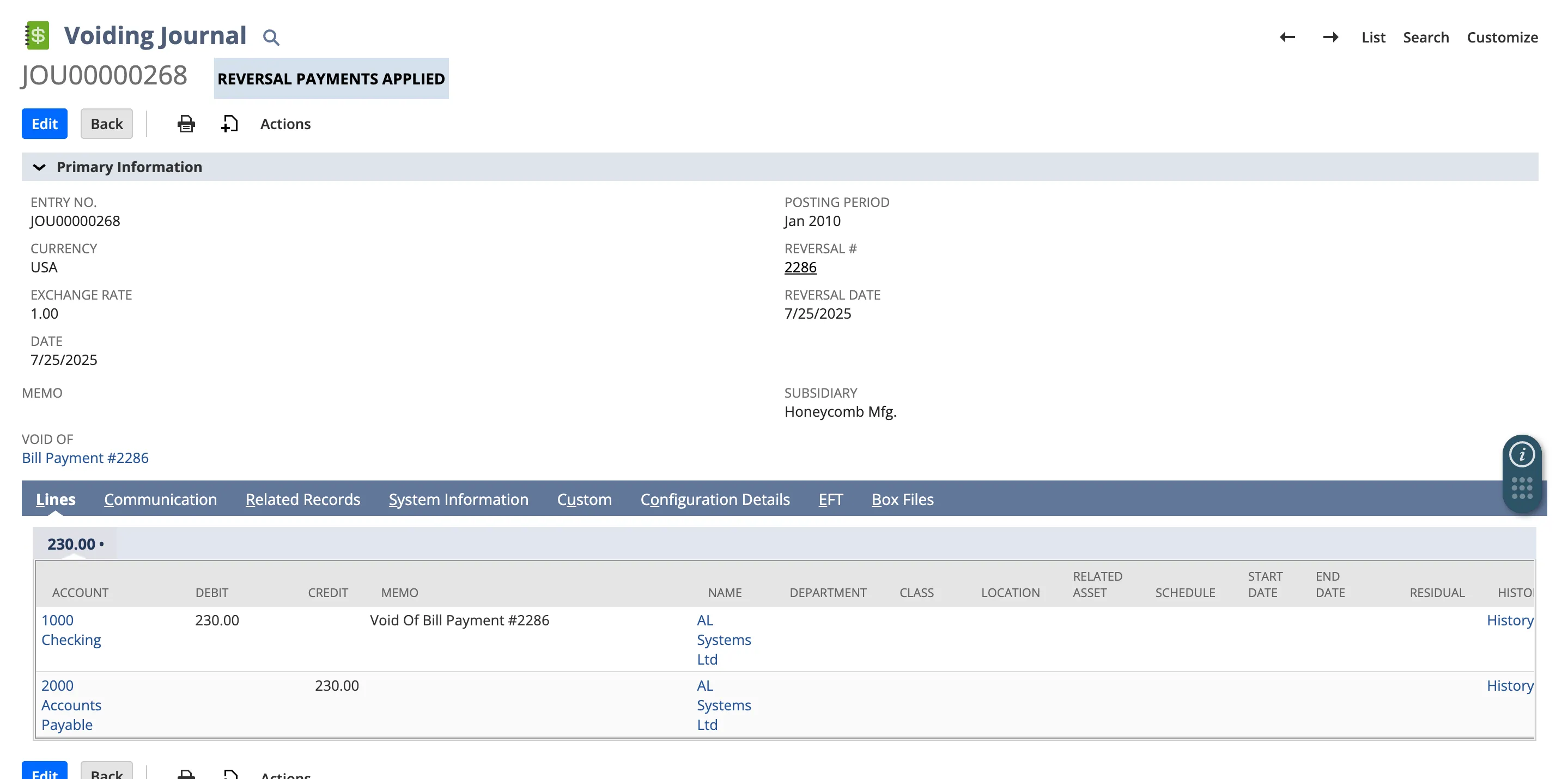 Payment Successfully Voided