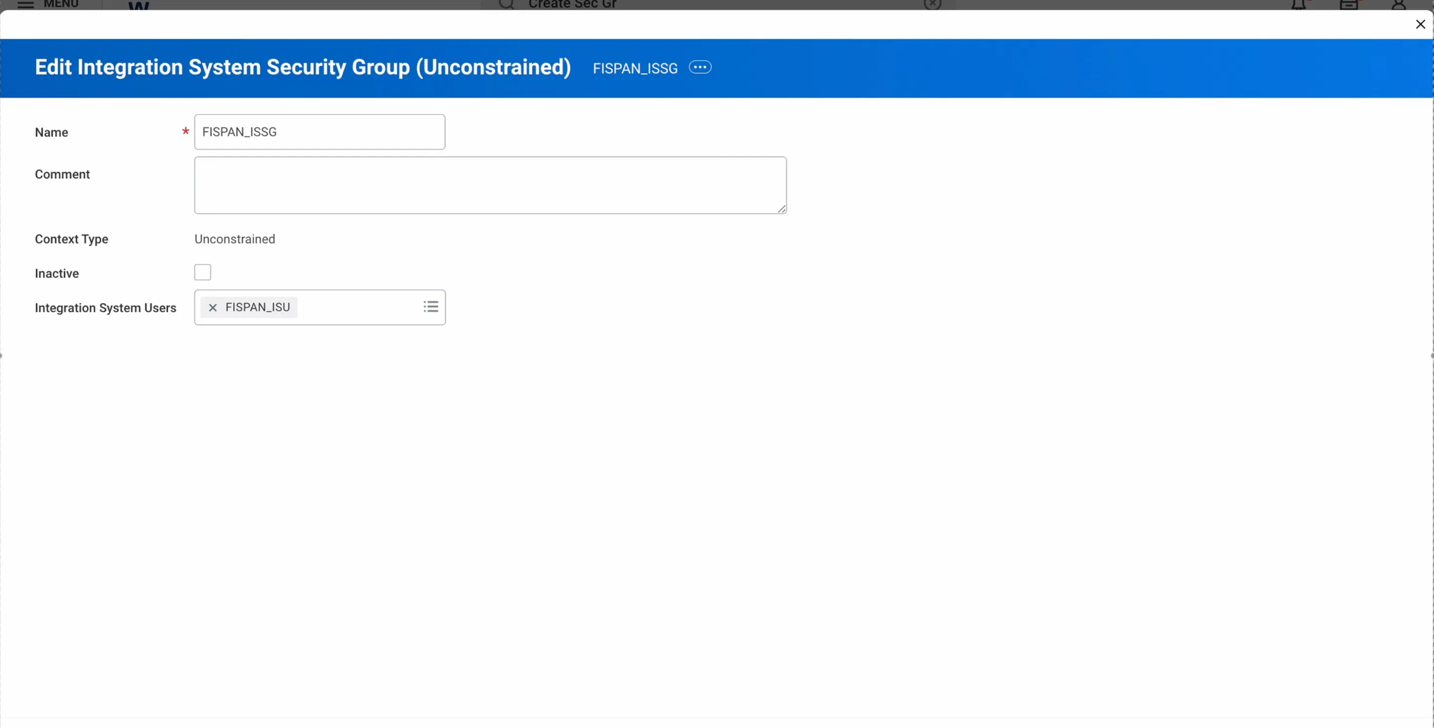 Add System User to Security Group