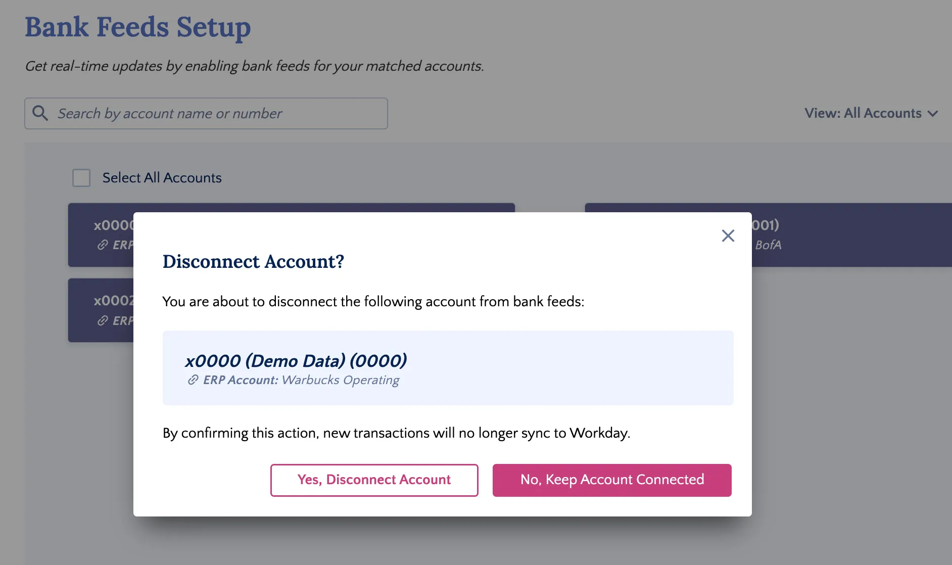 Disconnect Account