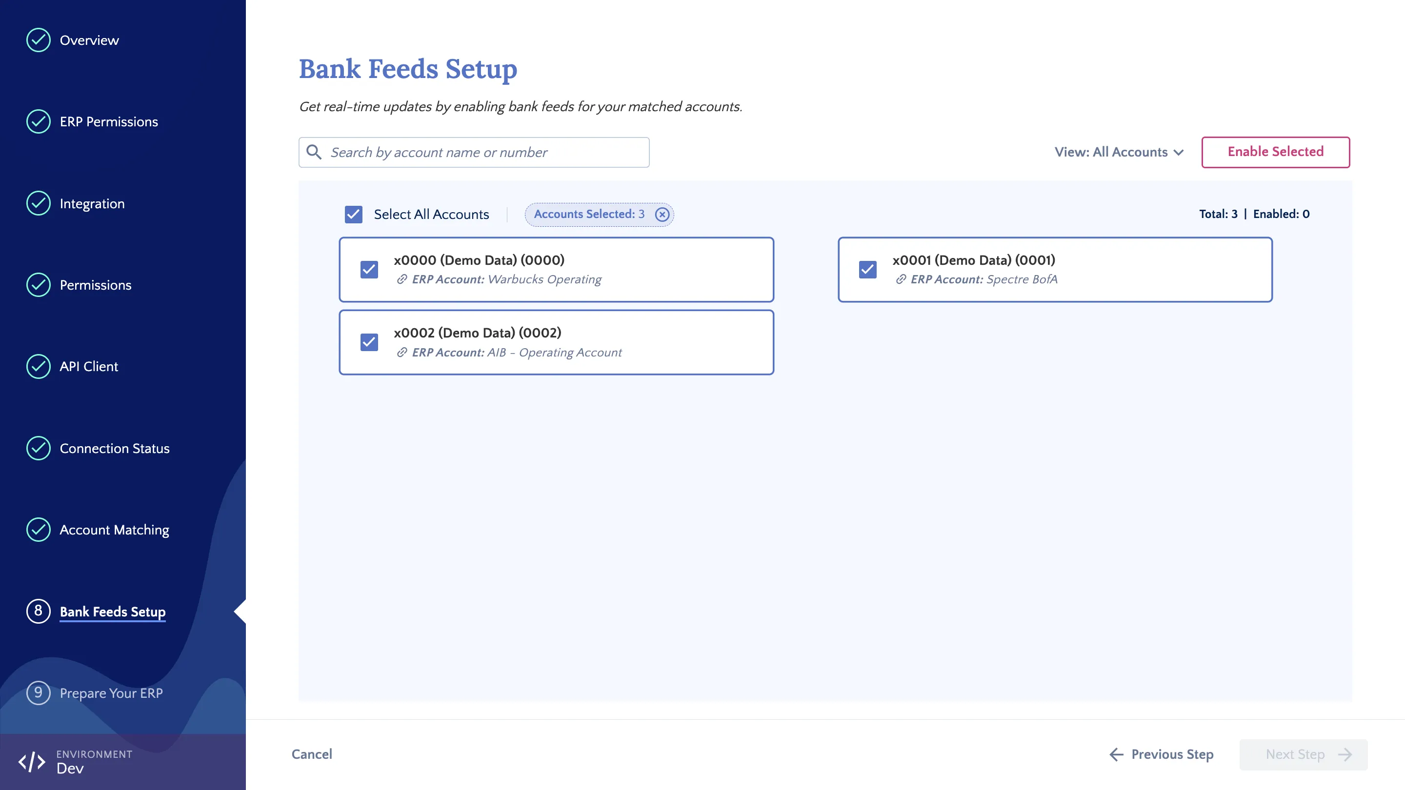 Select Accounts