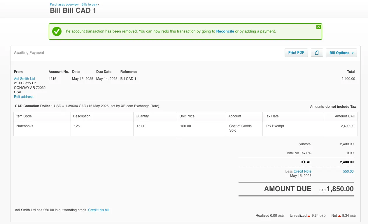 Payment Successfully Voided