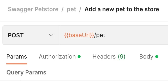 Postman baseUrl