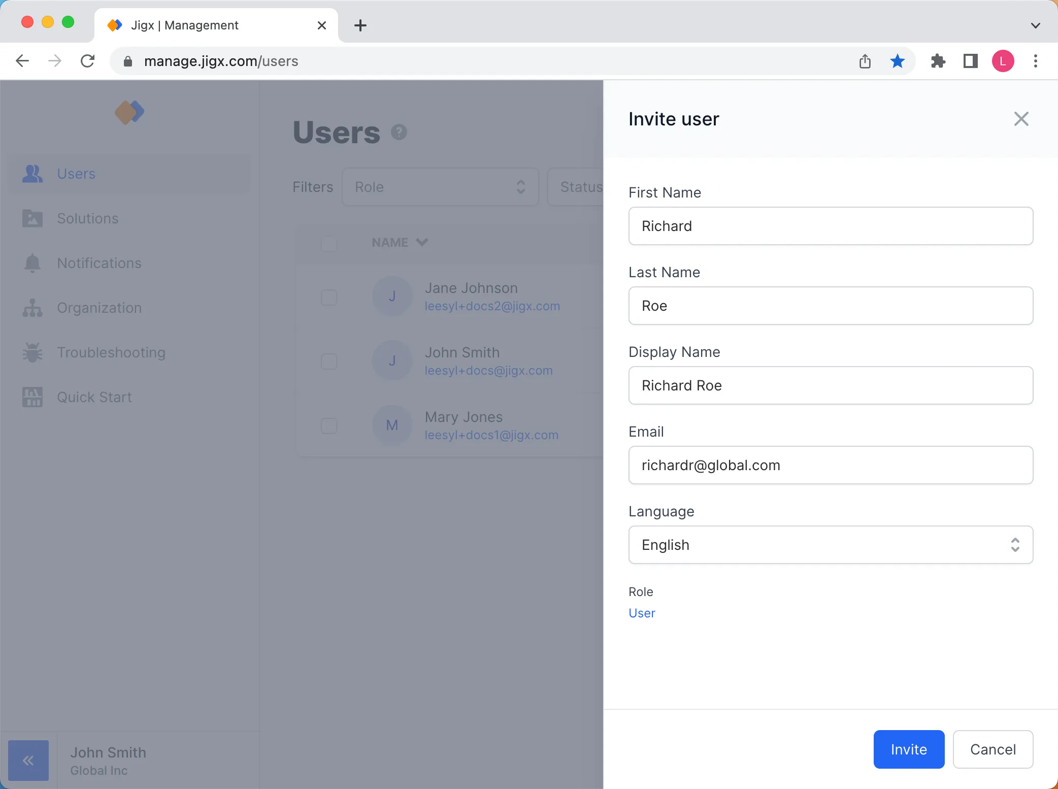 Inviting Users Inviting Users
