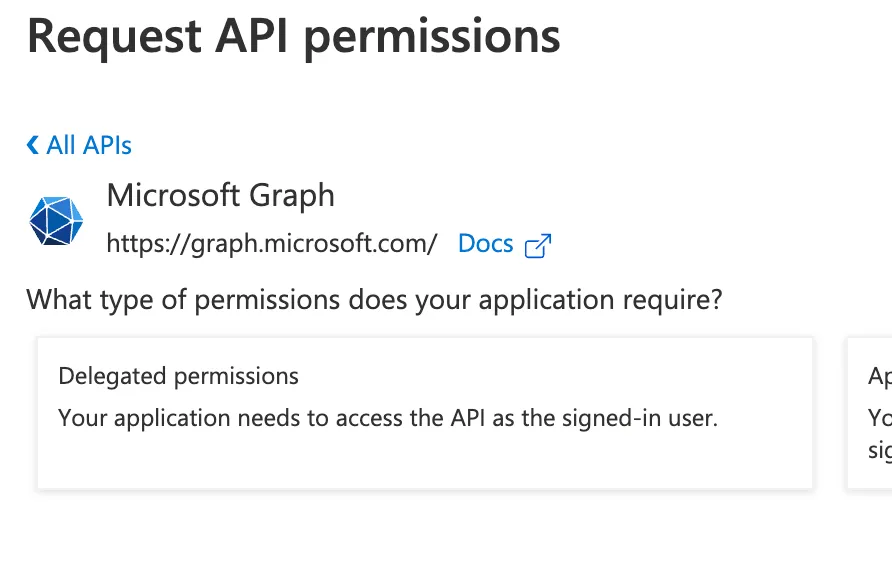 API permissions API permissions