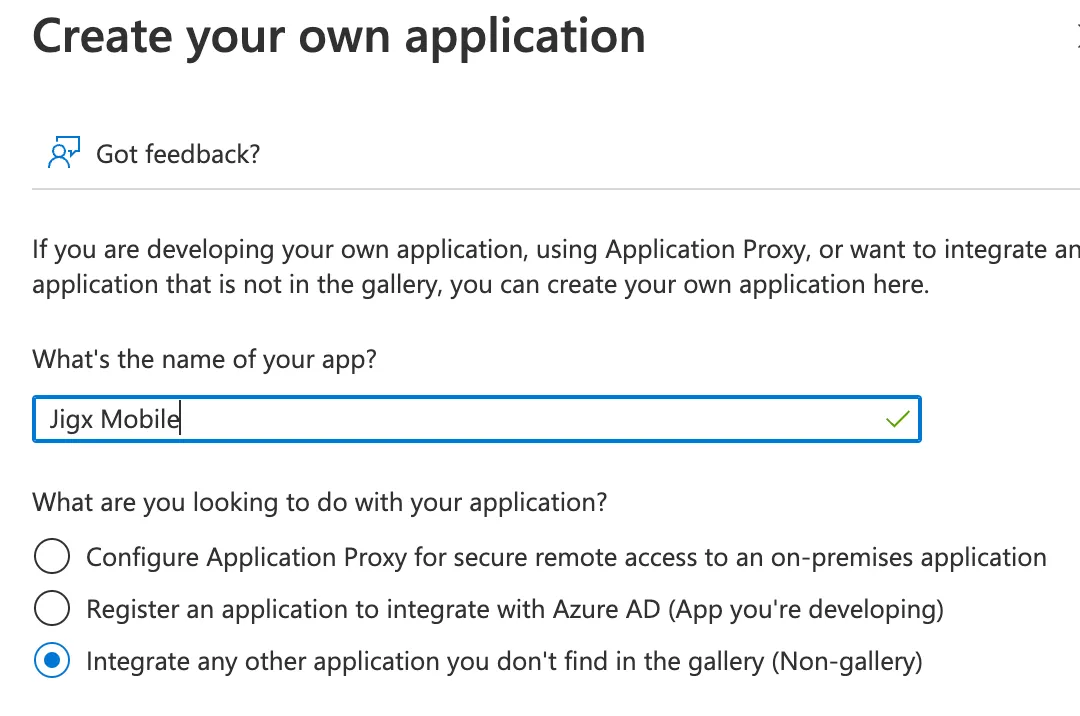 New application New application