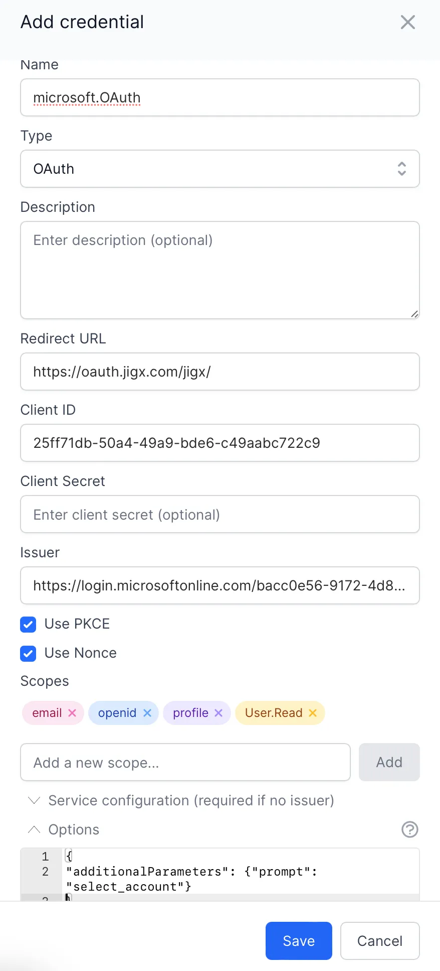 Credentials Credentials