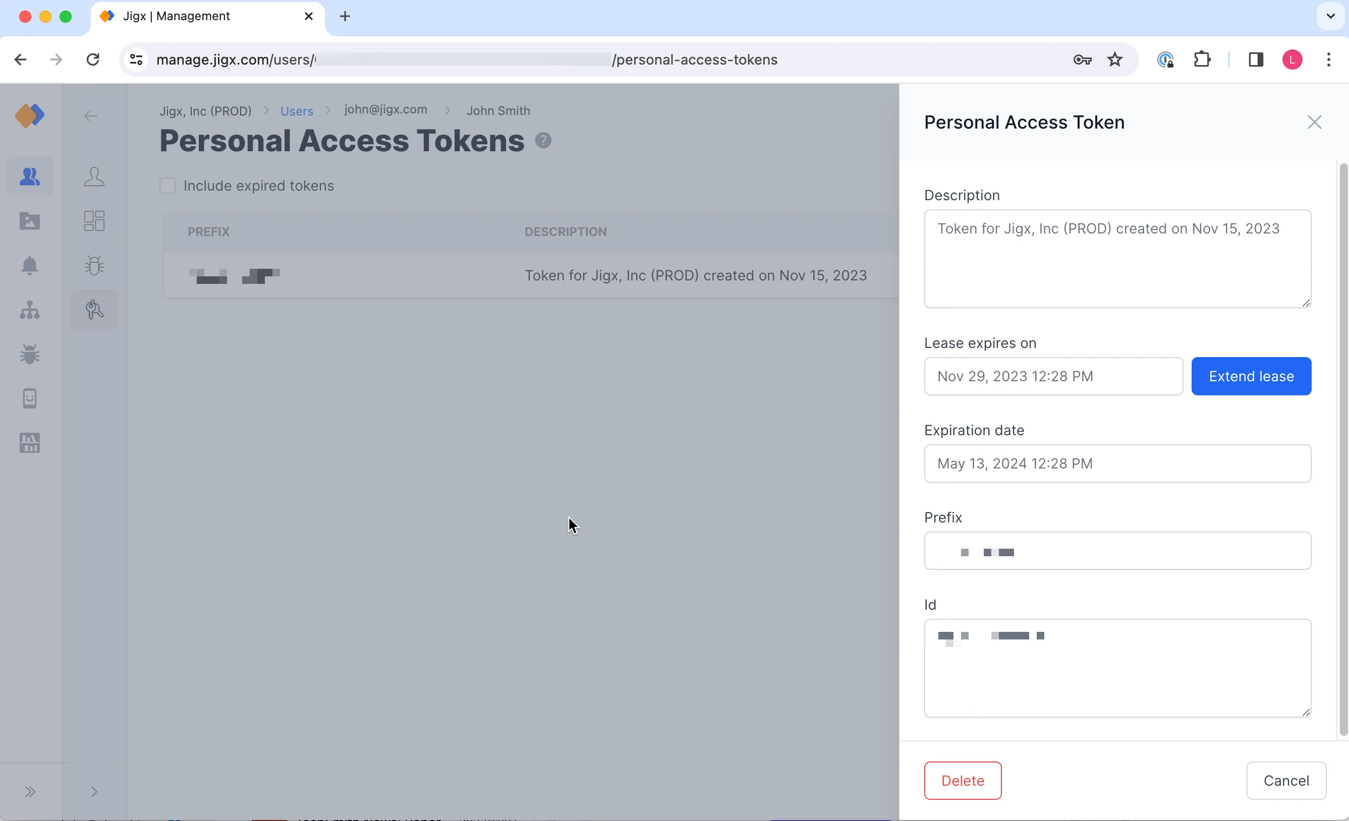 Extend token Extend token
