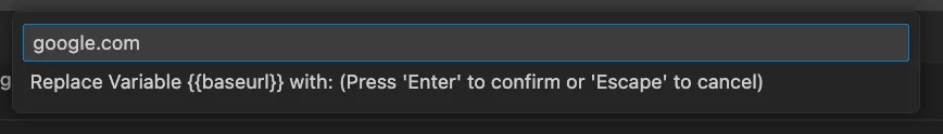 Value for variable replacement Value for variable replacement