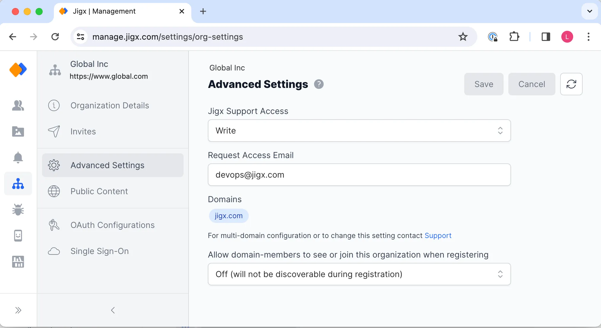 Advanced Settings Advanced Settings