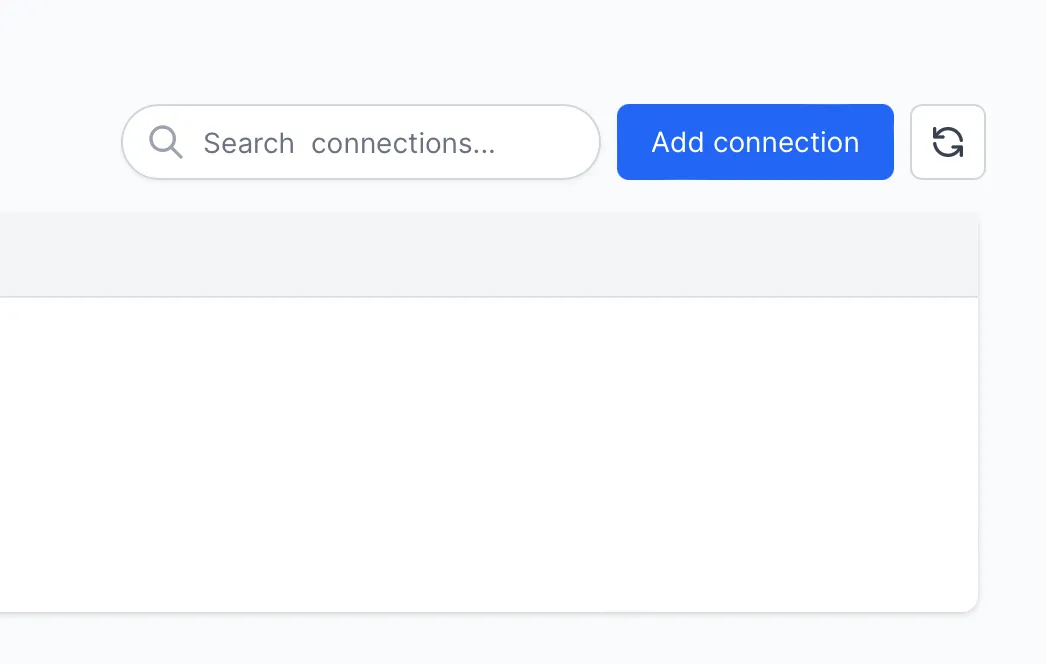 Add a new connection Add a new connection