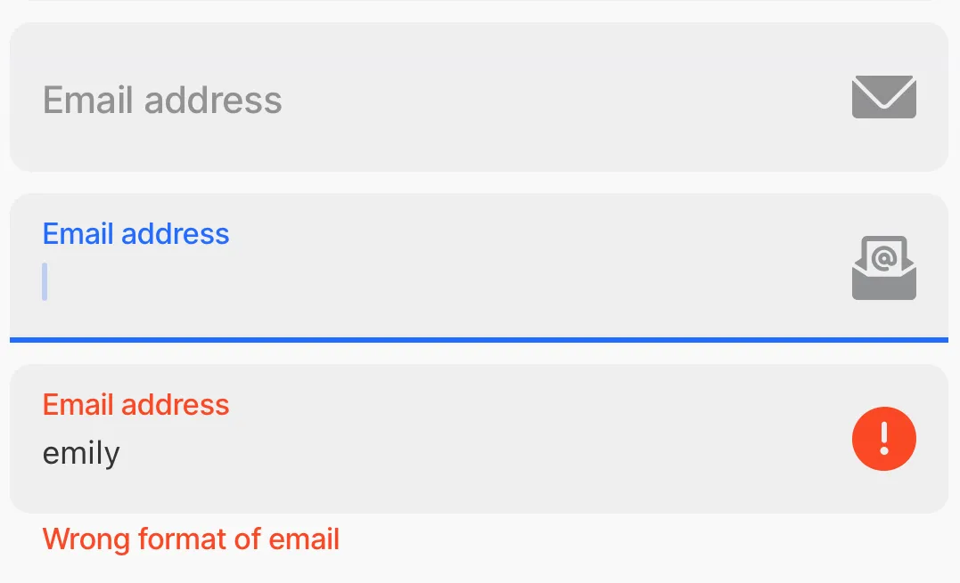 Email Field Preview Email Field Preview