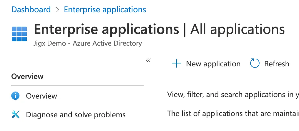 New application New application