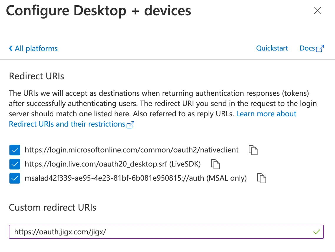 Redirect URLs Redirect URLs