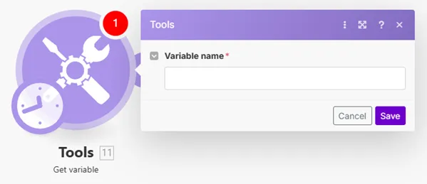 Get variable Get variable