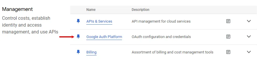 Google Auth Platform Google Auth Platform