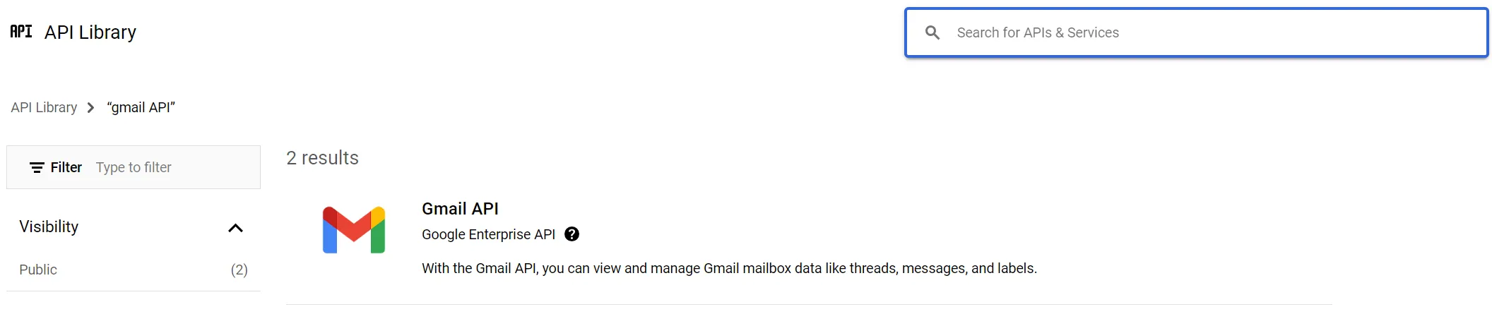 Gmail API Gmail API