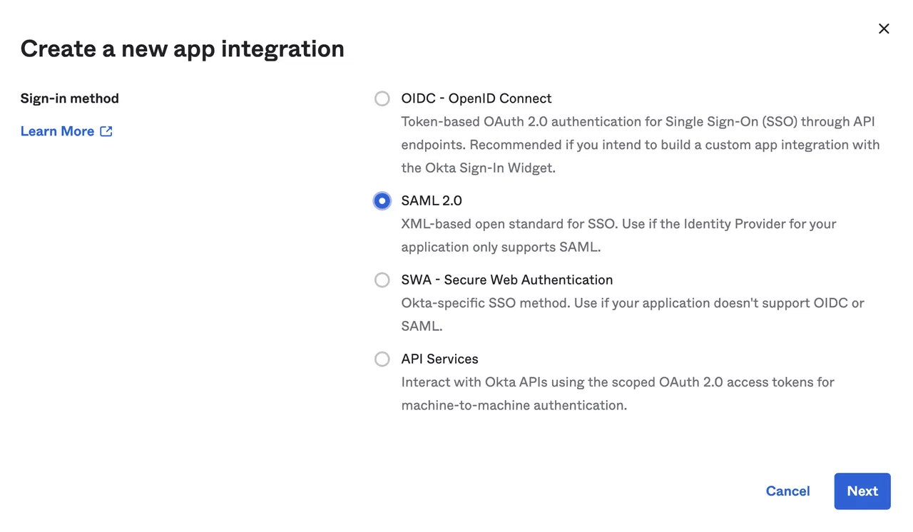 Okta - SAML 2.0 Okta - SAML 2.0