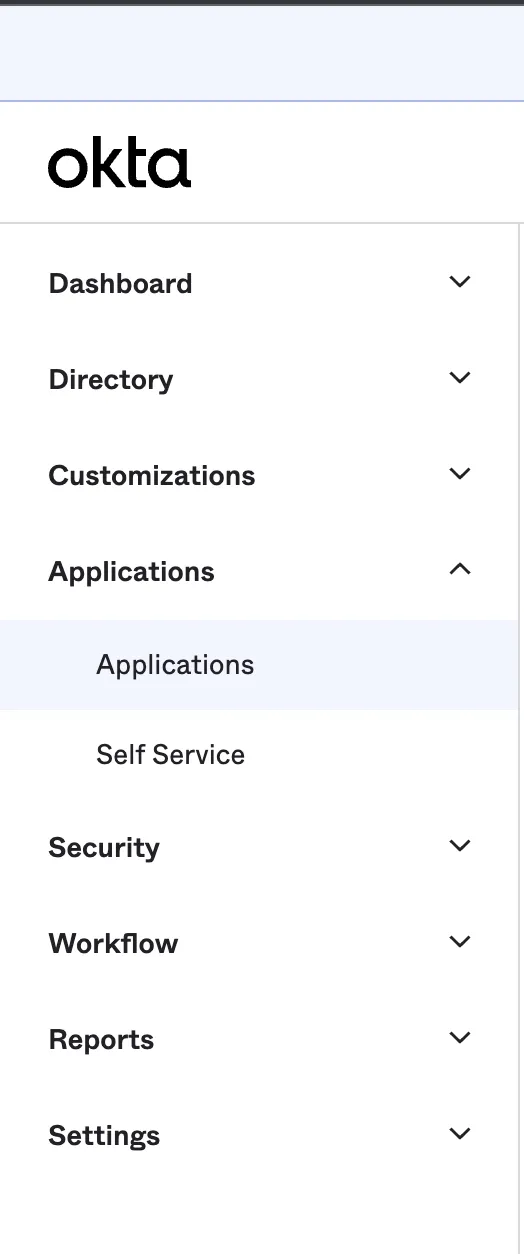 Okta - Applications Okta - Applications