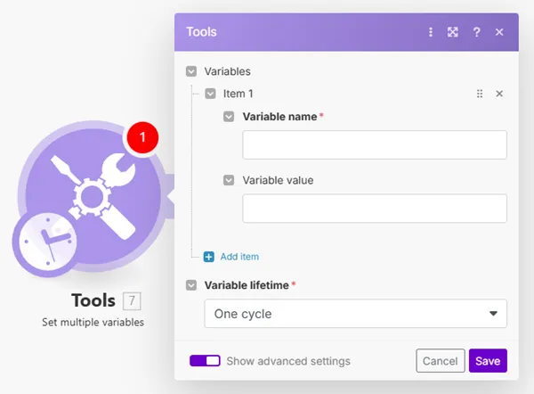 Set multiple variables Set multiple variables