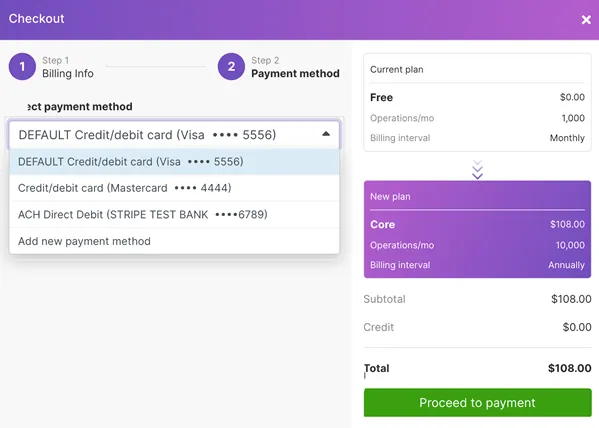 Proceed to payment Proceed to payment