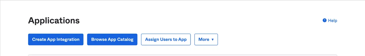 Okta - Create App Integration Okta - Create App Integration