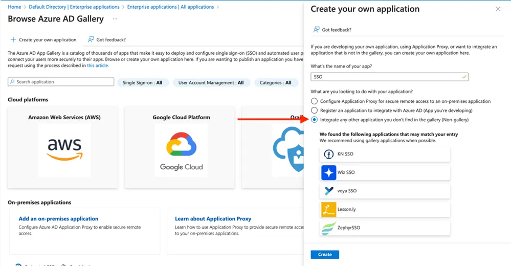 Create your own application Create your own application