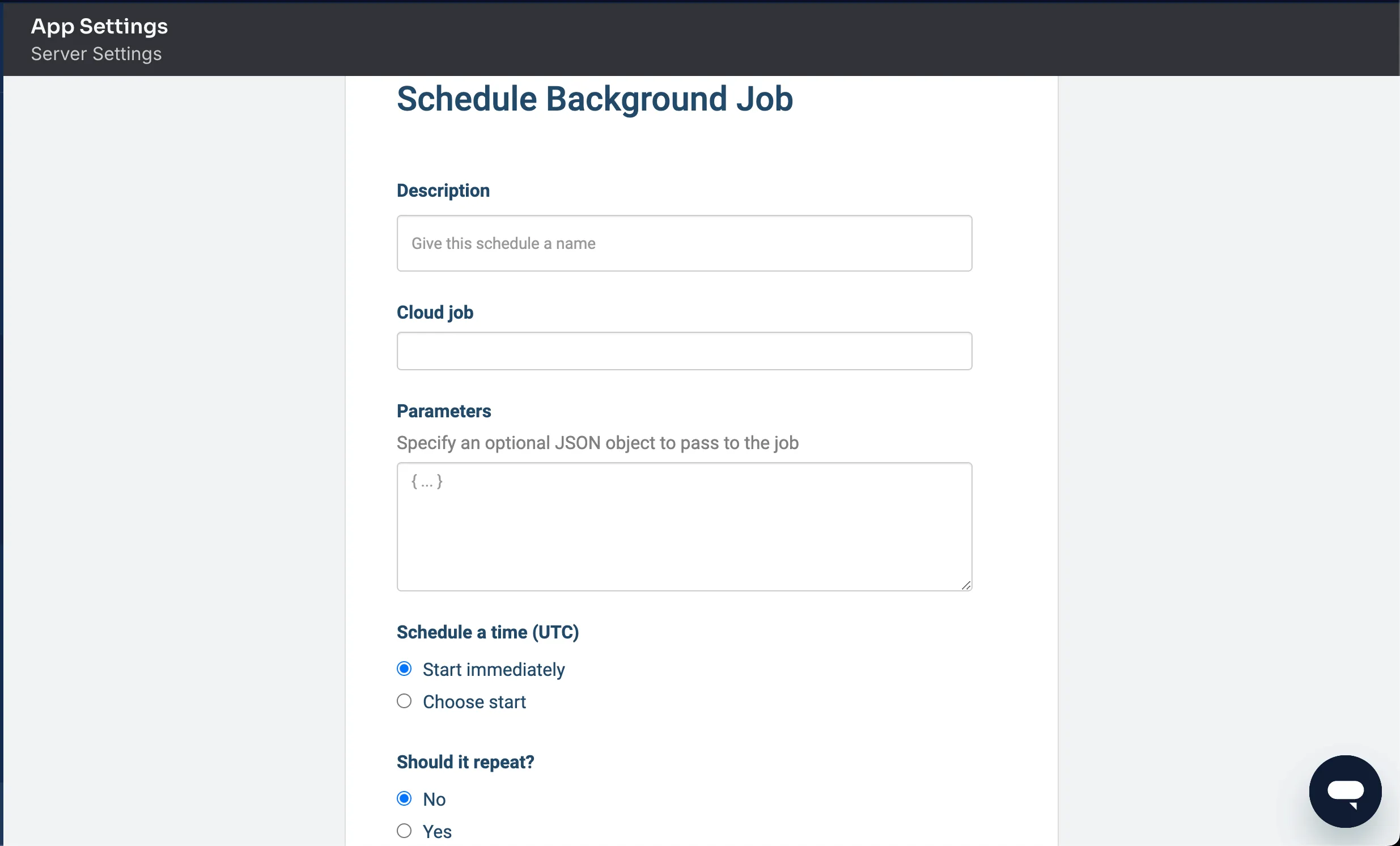 Scheduling a Cloud Job