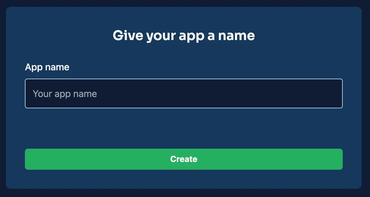 Create New Project Create New Project