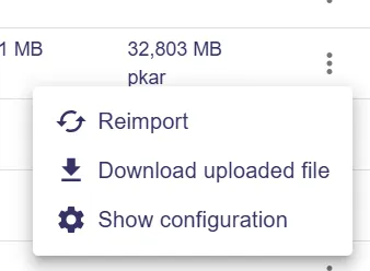 Actions to perform on the Monitoring view
