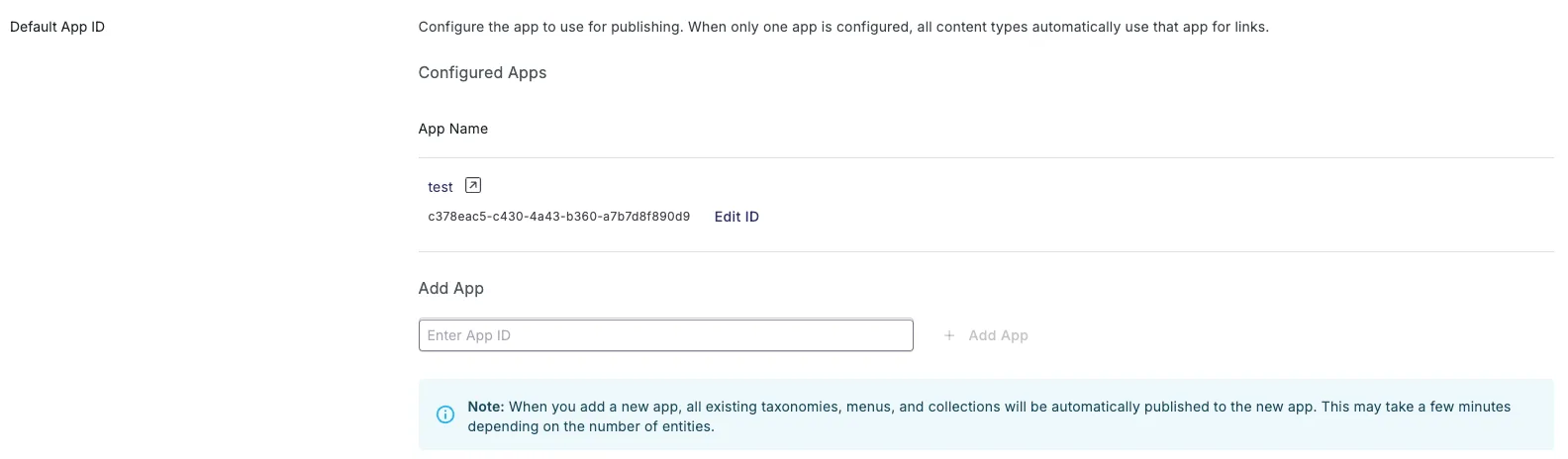 App Management Interface