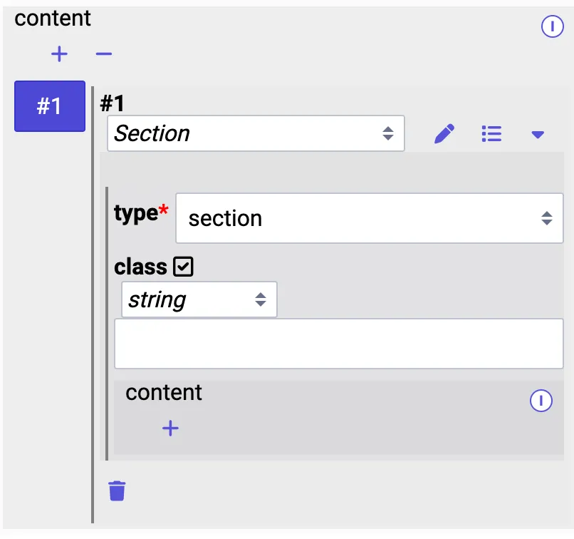 An empty section