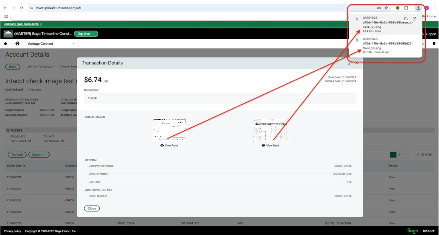 Transaction Details - select the thumbnail image Transaction Details - select the thumbnail image